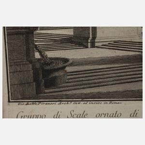 Giovanni Battista Piranesi, "Gruppo di Scale..."