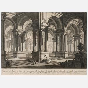 Giovanni Battista Piranesi, "Gruppo di Scale..."