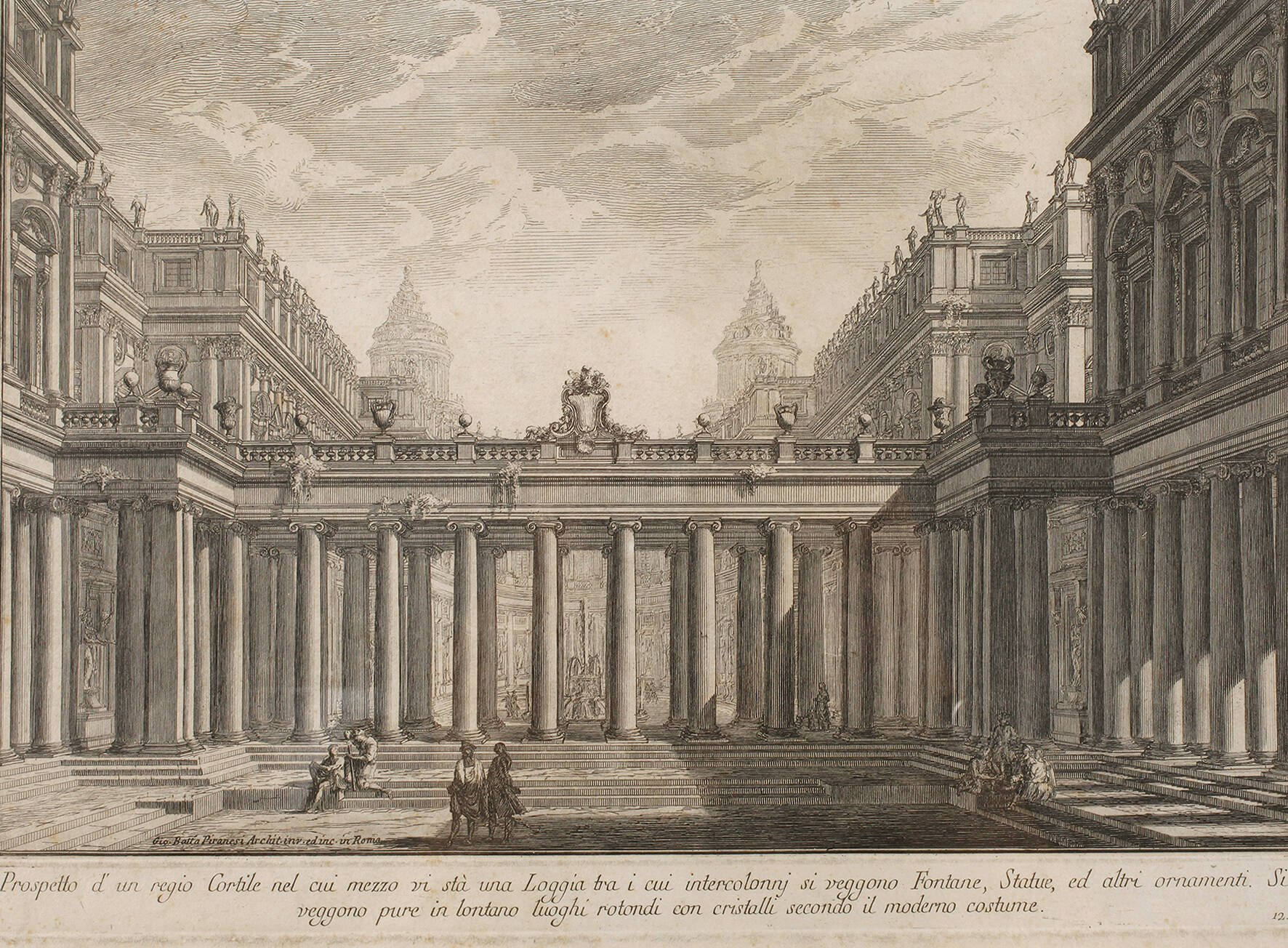 Giovanni Bat. Piranesi, "Prospetto d´un regio..."