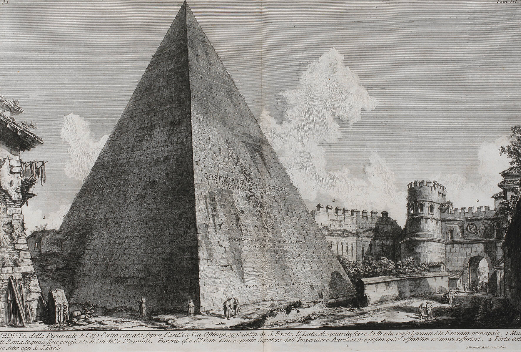 Giovanni Battista Piranesi, Cestius Pyramide