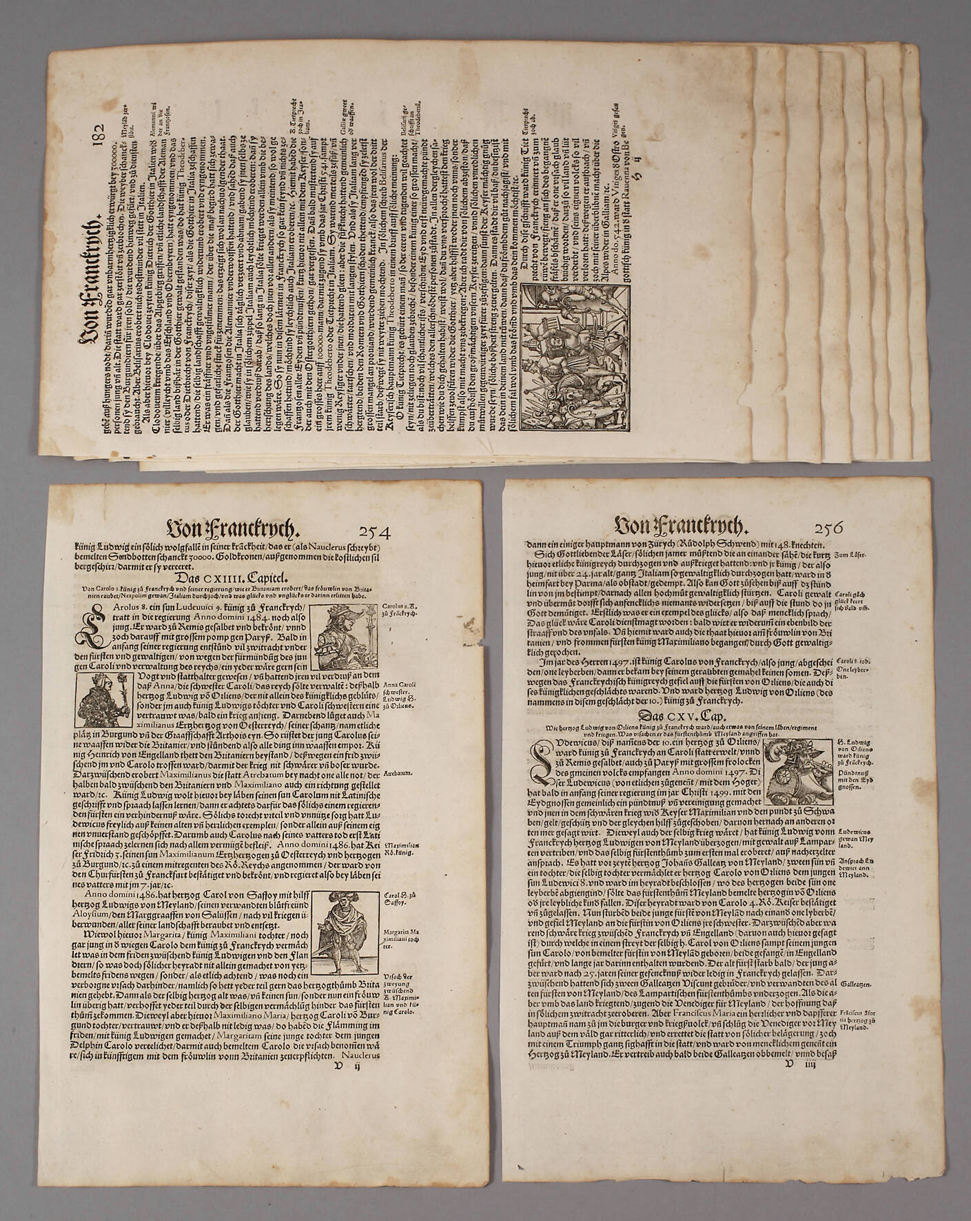 Sammlung Holzschnitte aus Cosmographia