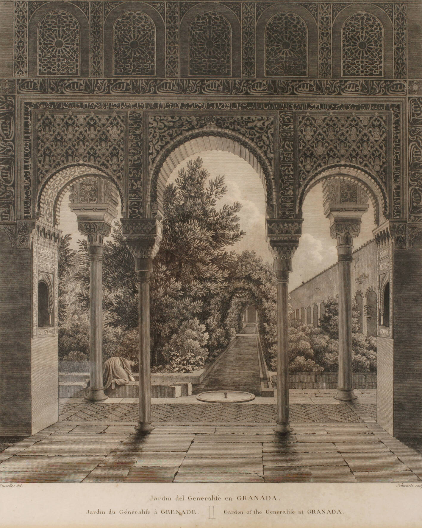 Schwartz, Garten der Alhambra