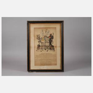 Karikatur auf Napoleon,