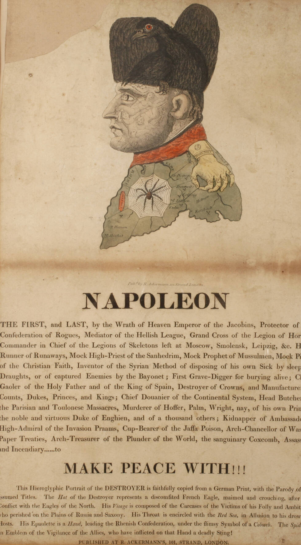 Karikatur auf Napoleon