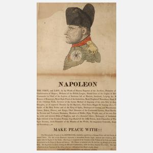 Karikatur auf Napoleon
