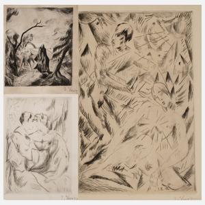 Prof. Josef Eberz, Konvolut Radierungen