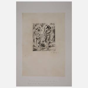 Prof. Josef Eberz, Konvolut Radierungen