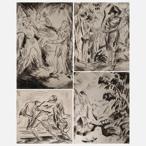 Prof. Josef Eberz, Konvolut Radierungen