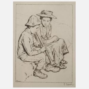 Ernst Eimer, Musizierender Knabe