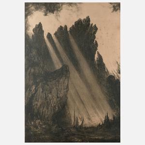 Prof. Bruno Goldschmitt, Im Gebirge