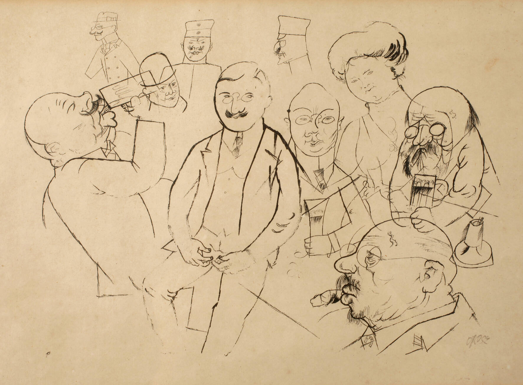 George Grosz, Die Trinker