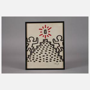 Keith Haring, up the stairs