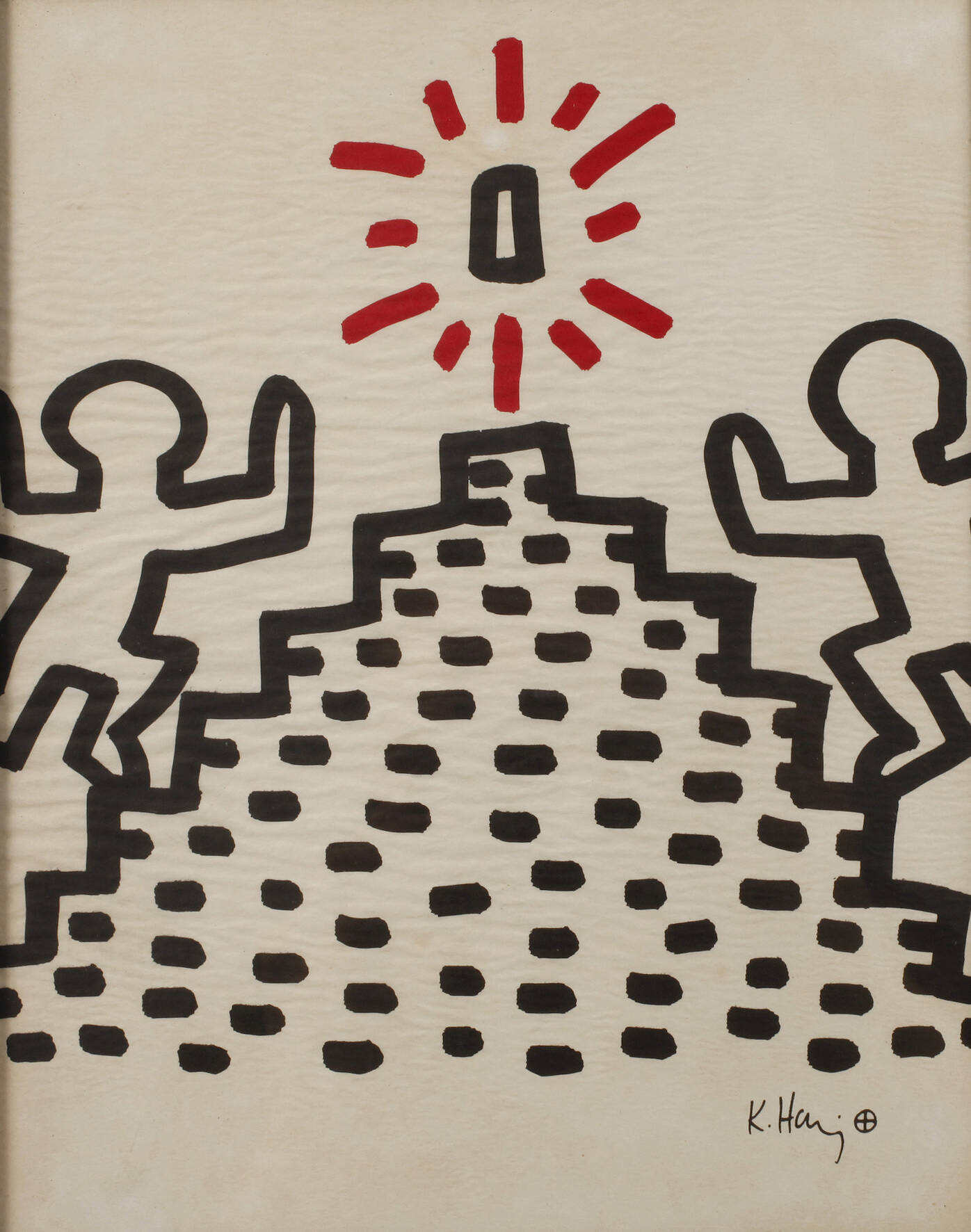 Keith Haring, up the stairs
