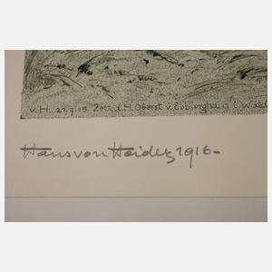 Hans von Heider, Graphikkonvolut