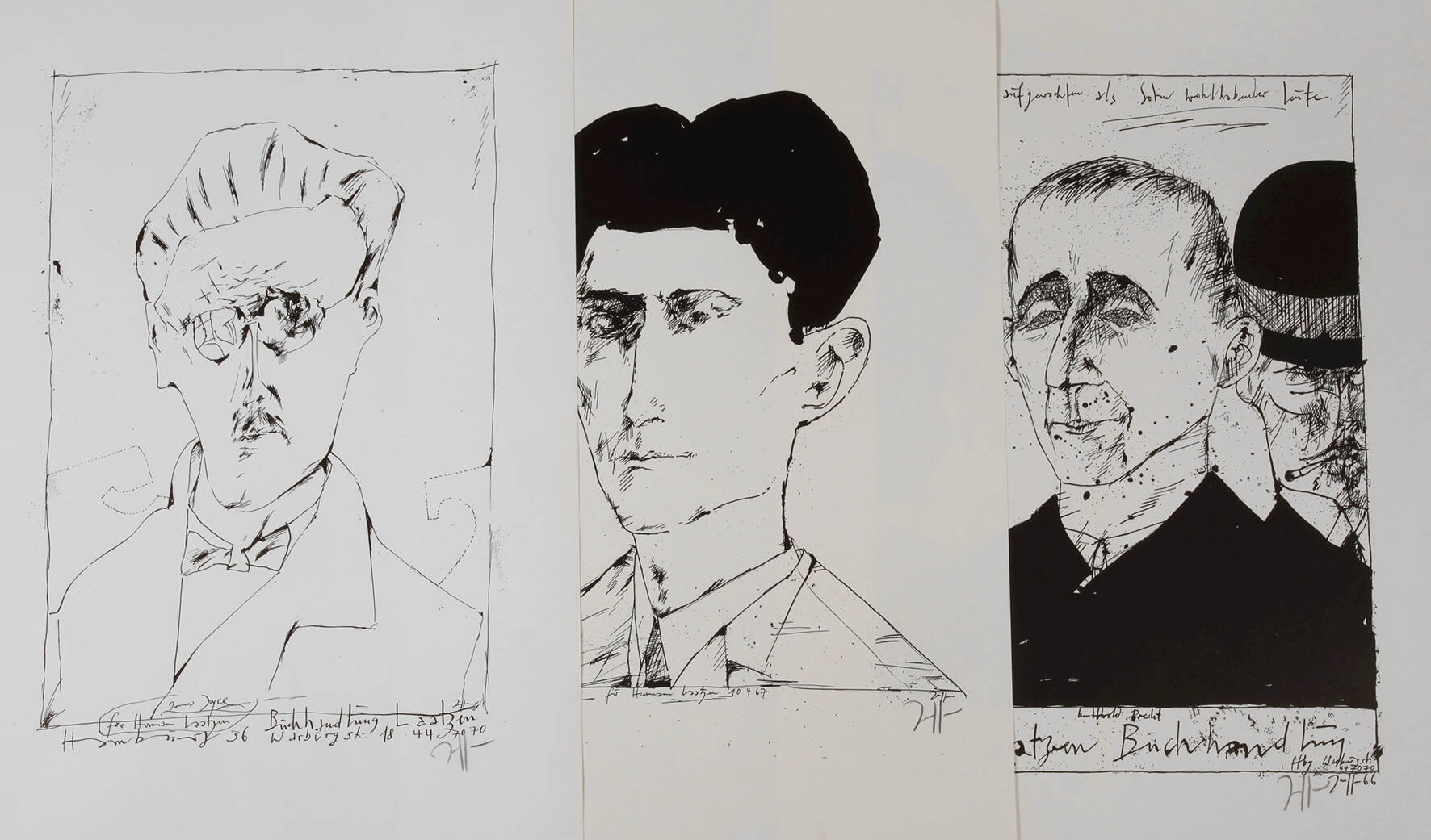 Horst Janssen, Konvolut Portraits