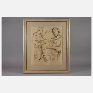 Prof. Oskar Kokoschka, Junge Familie