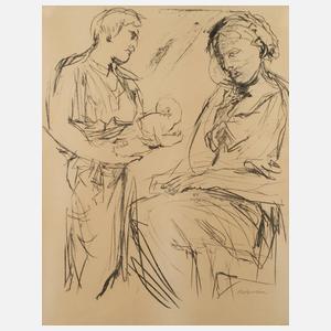 Prof. Oskar Kokoschka, Junge Familie