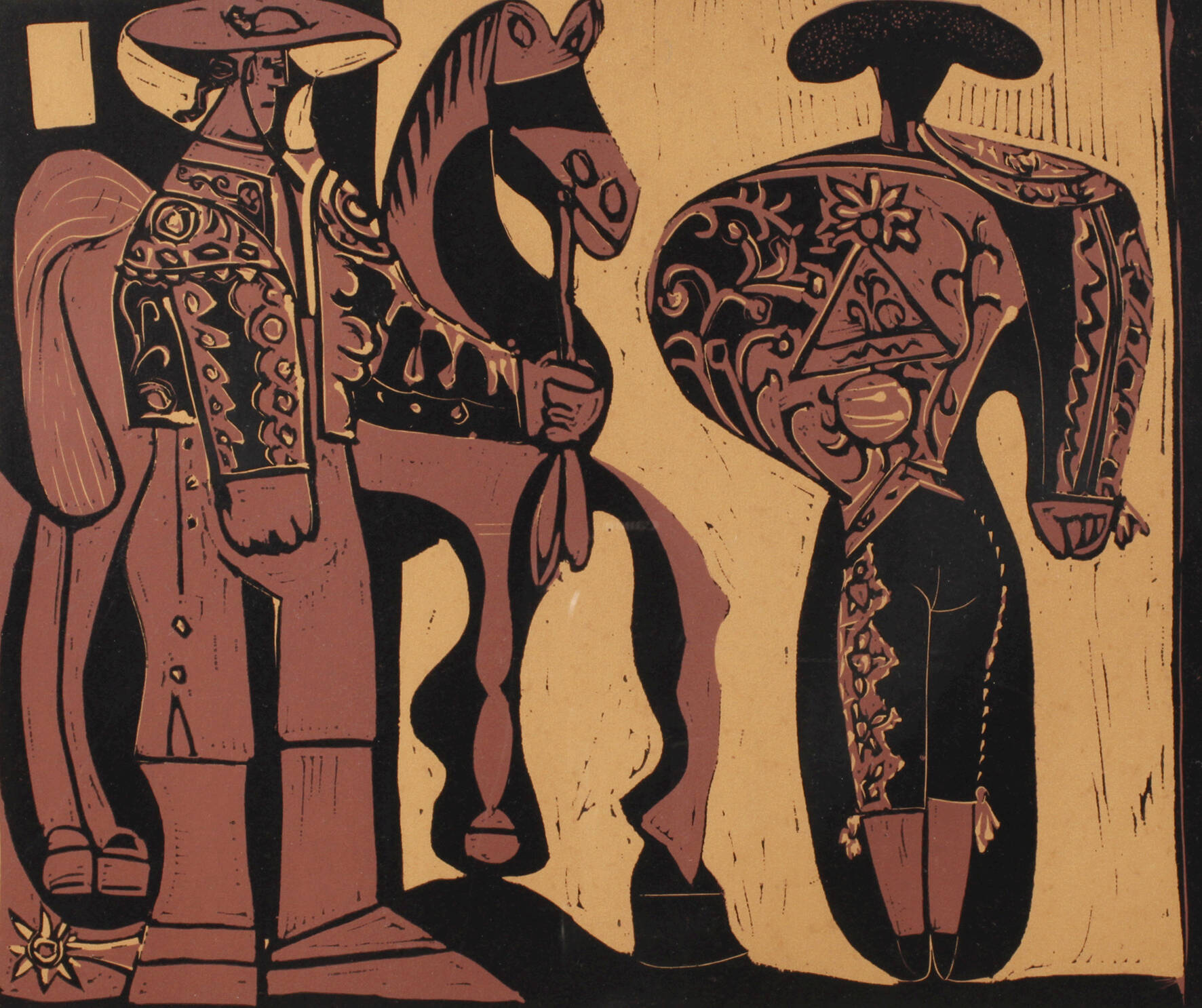 nach Pablo Picasso, "Picador und Torero"