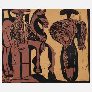 nach Pablo Picasso, "Picador und Torero"