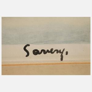 Savery, Winterliches Dorf