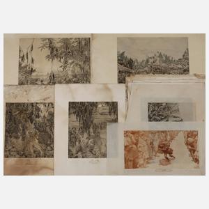 Prof. Ferdinand Staeger, Konvolut Grafik