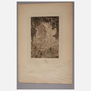 Prof. Ferdinand Staeger, Drei Radierungen