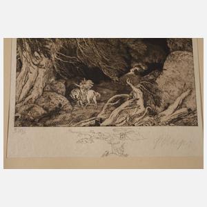 Prof. Ferdinand Staeger, Drei Radierungen