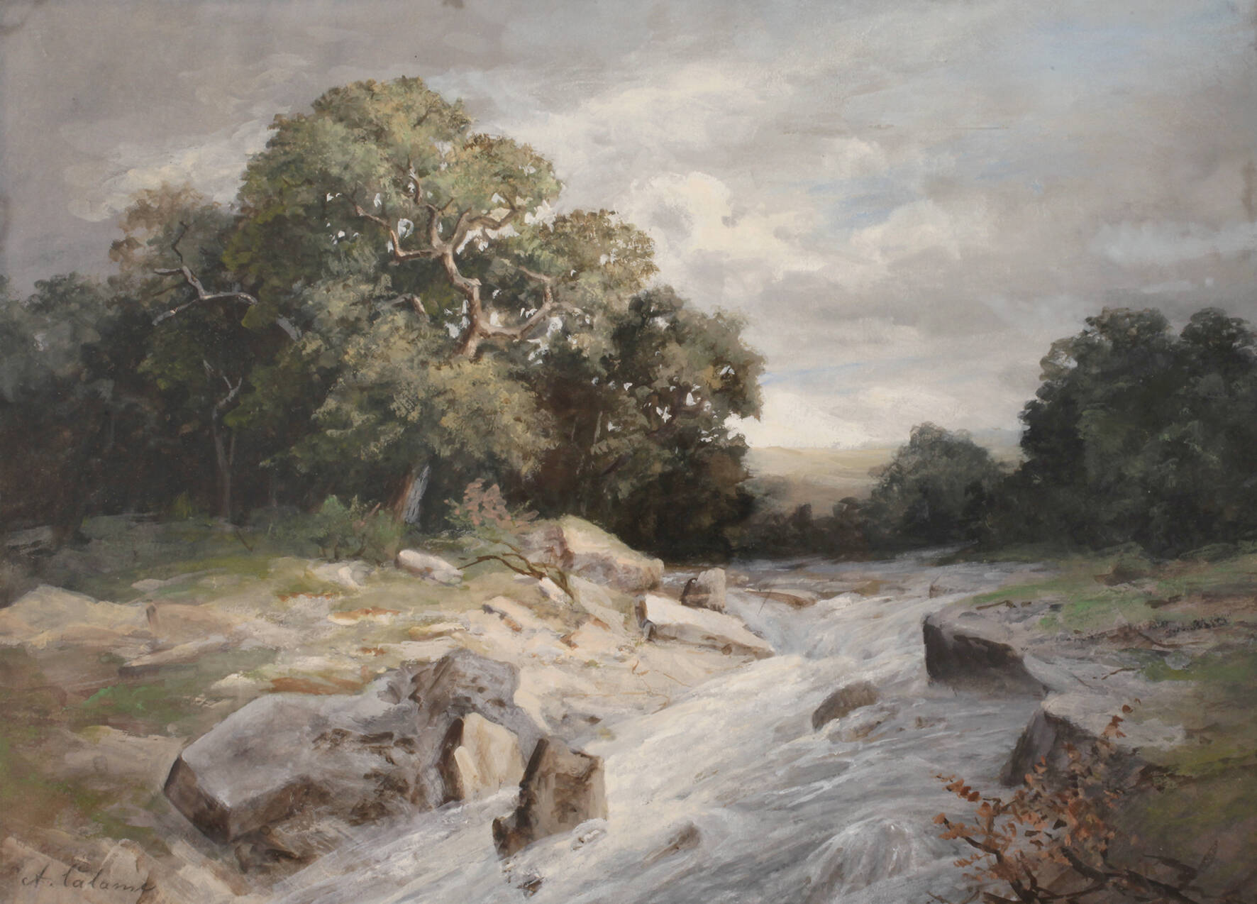 Alexandre Calame, Am Wildbach