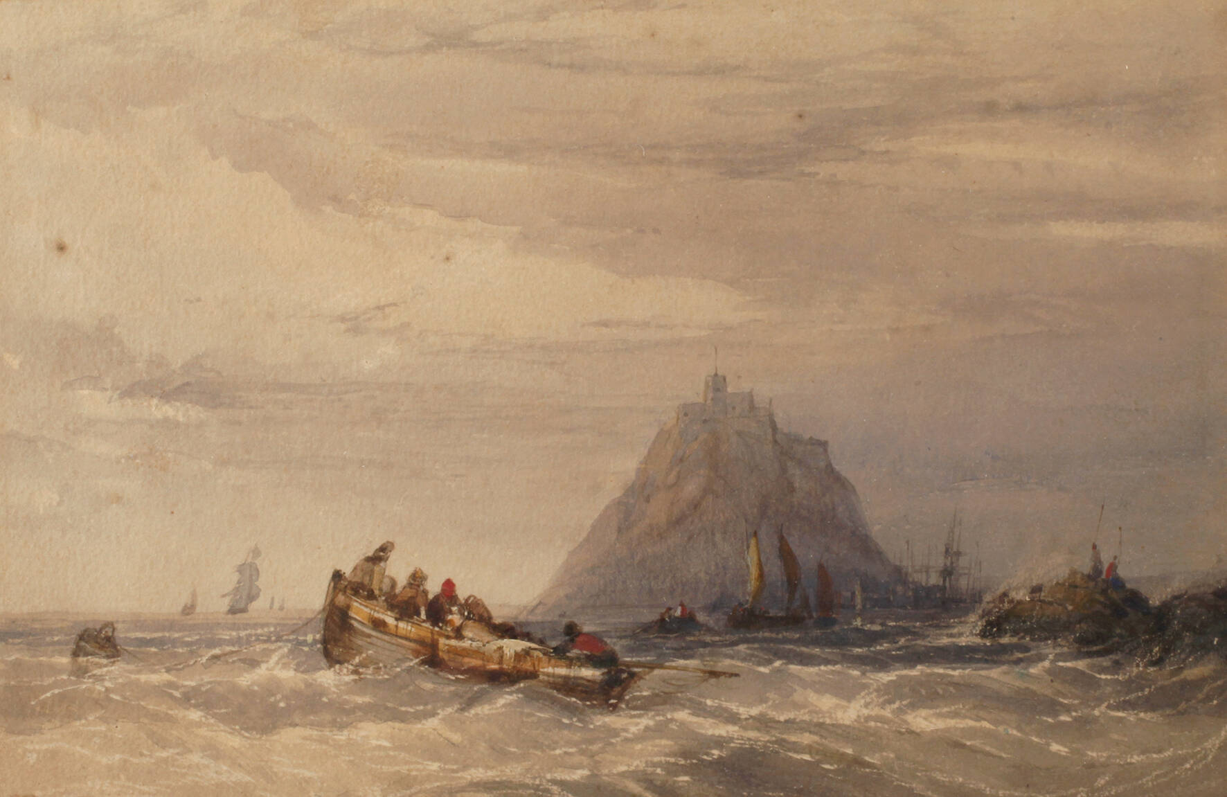 Charles Bentley, attr., "Mont St. Michel"