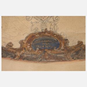 Waldemar Kolmsperger, Entwurf für Deckengemälde