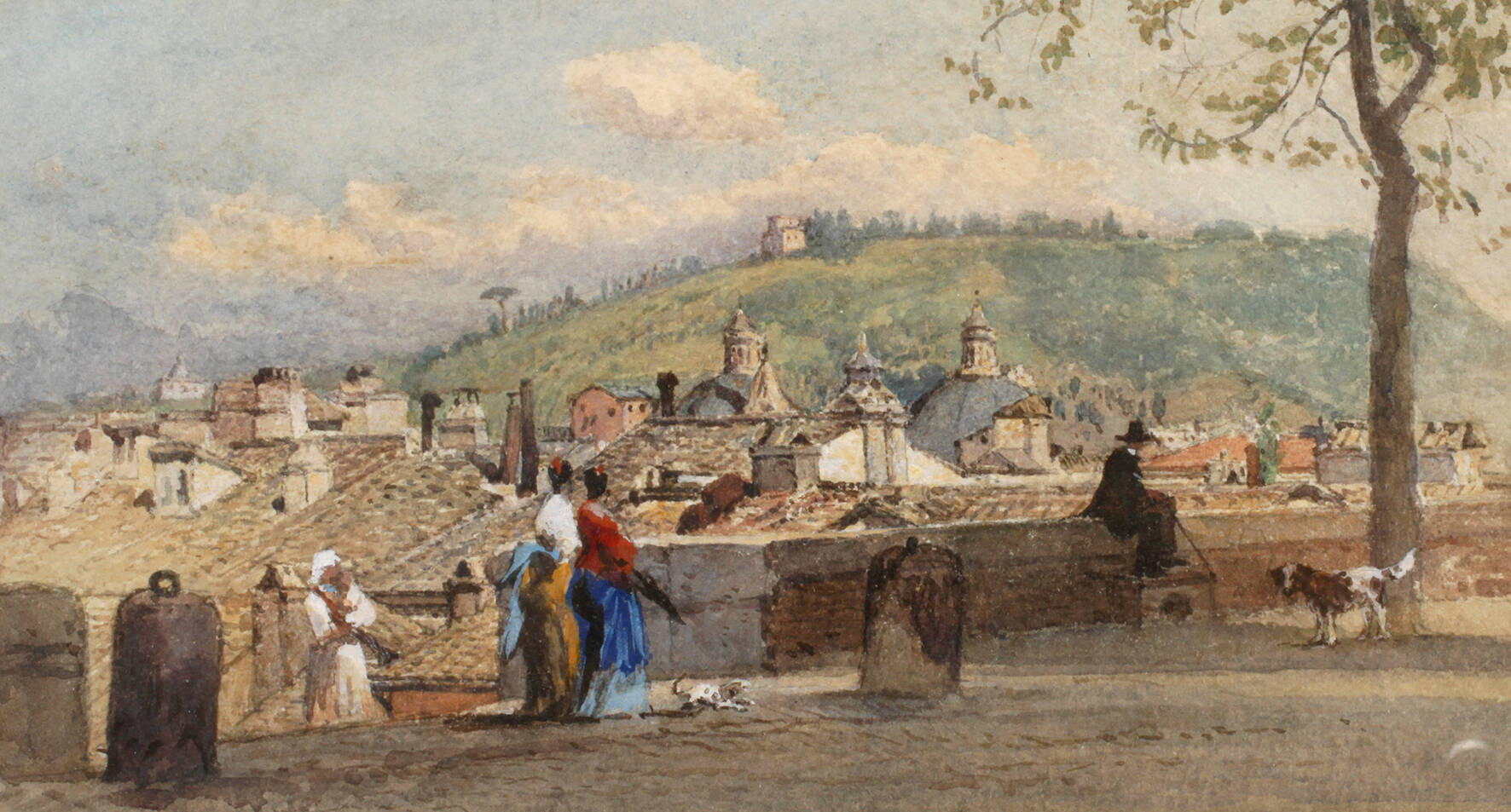 William Leighton Leitch, attr., Monte Mario in Rom