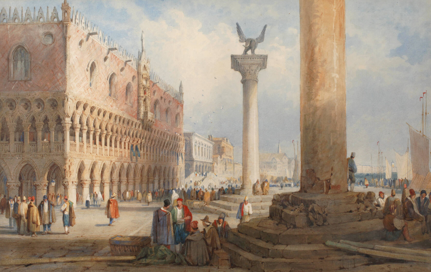Samuel Prout, Der Dogenpalast in Venedig