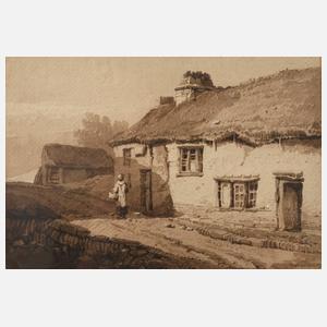 Samuel Prout, Hütte im Devon