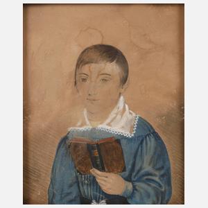 Biedermeierliches Knabenportrait