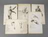 Konvolut anatomische Studienblätter