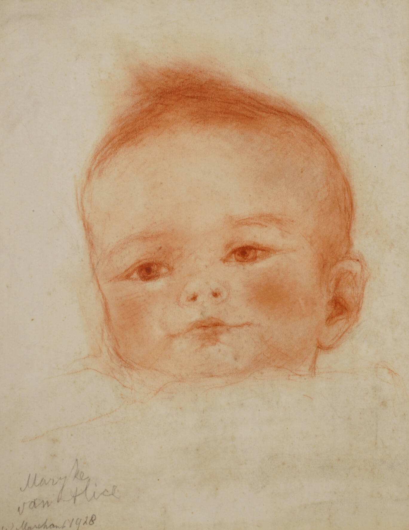 W. Maschant, Portrait eines Kleinkindes