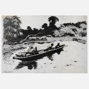 Moritz Pathé, "Auf der Krokodiljagd"