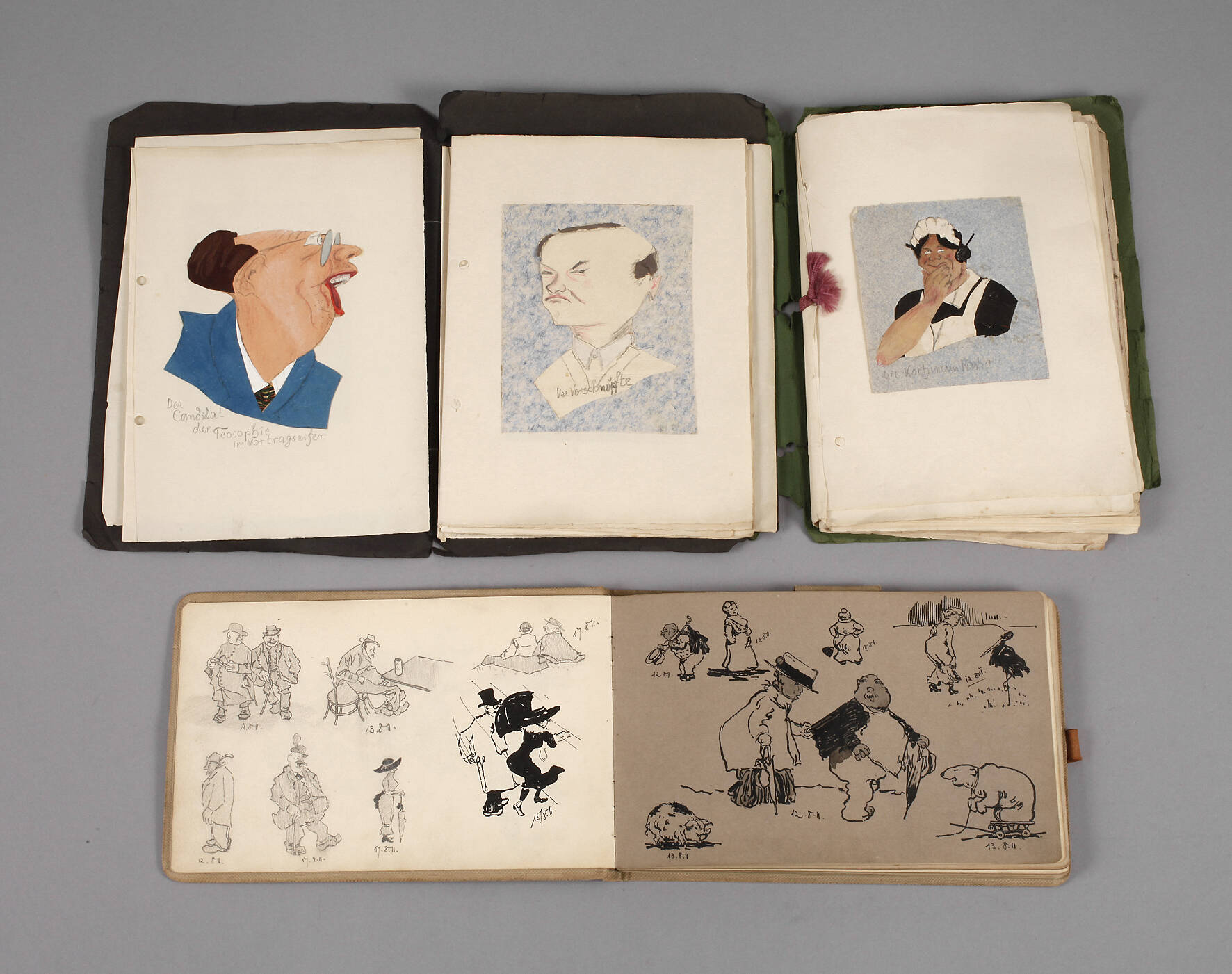 Hugo Umbehr, Drei Skizzenbücher