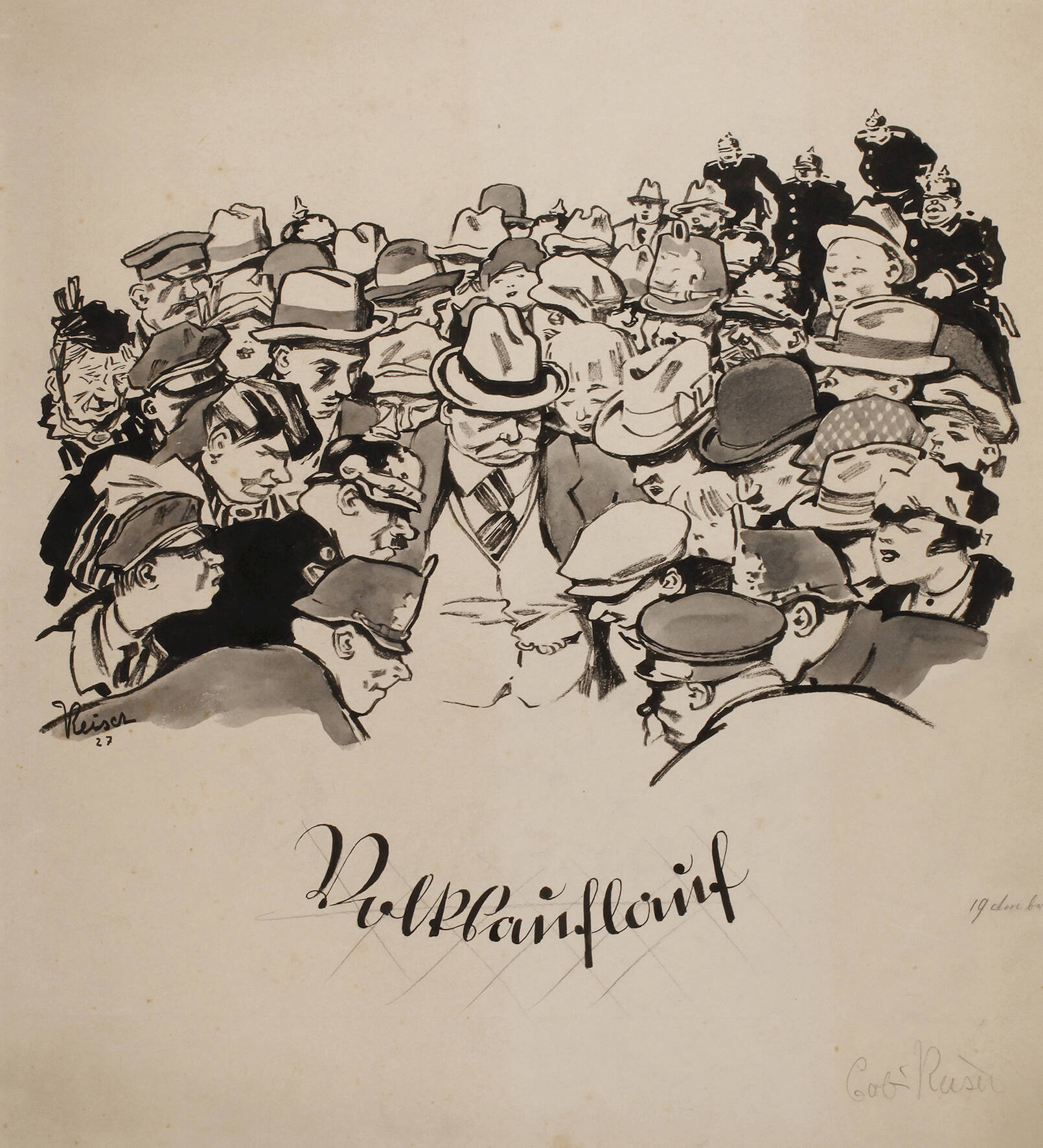Carl Reiser, "Volksauflauf"