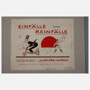 Josef Wawra-Wiron, Zwei Karikaturen