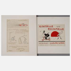 Josef Wawra-Wiron, Zwei Karikaturen