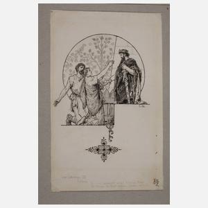 Carl Gehrts, Zwei Illustrationszeichnungen