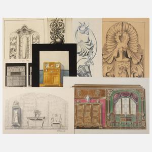 Sammlung Möbelentwürfe Art déco