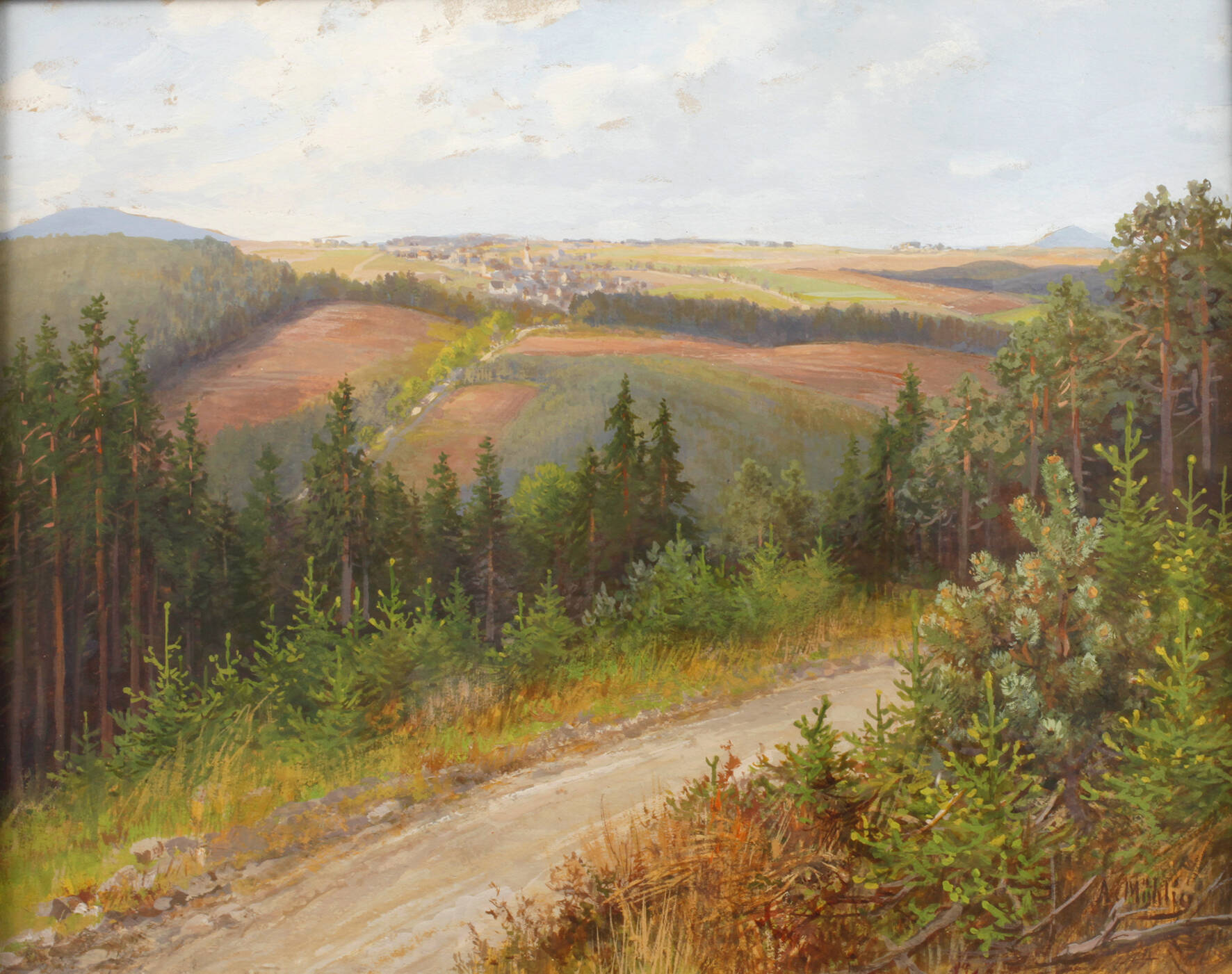 Albert Mühlig, Eibenstock mit Auersberg