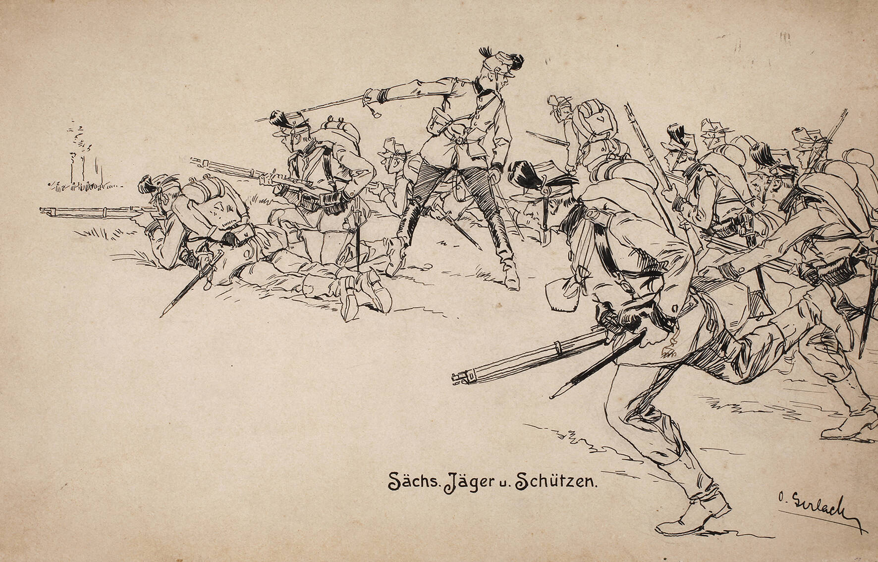 Otto Gerlach "Sächsische Jäger und Schützen"