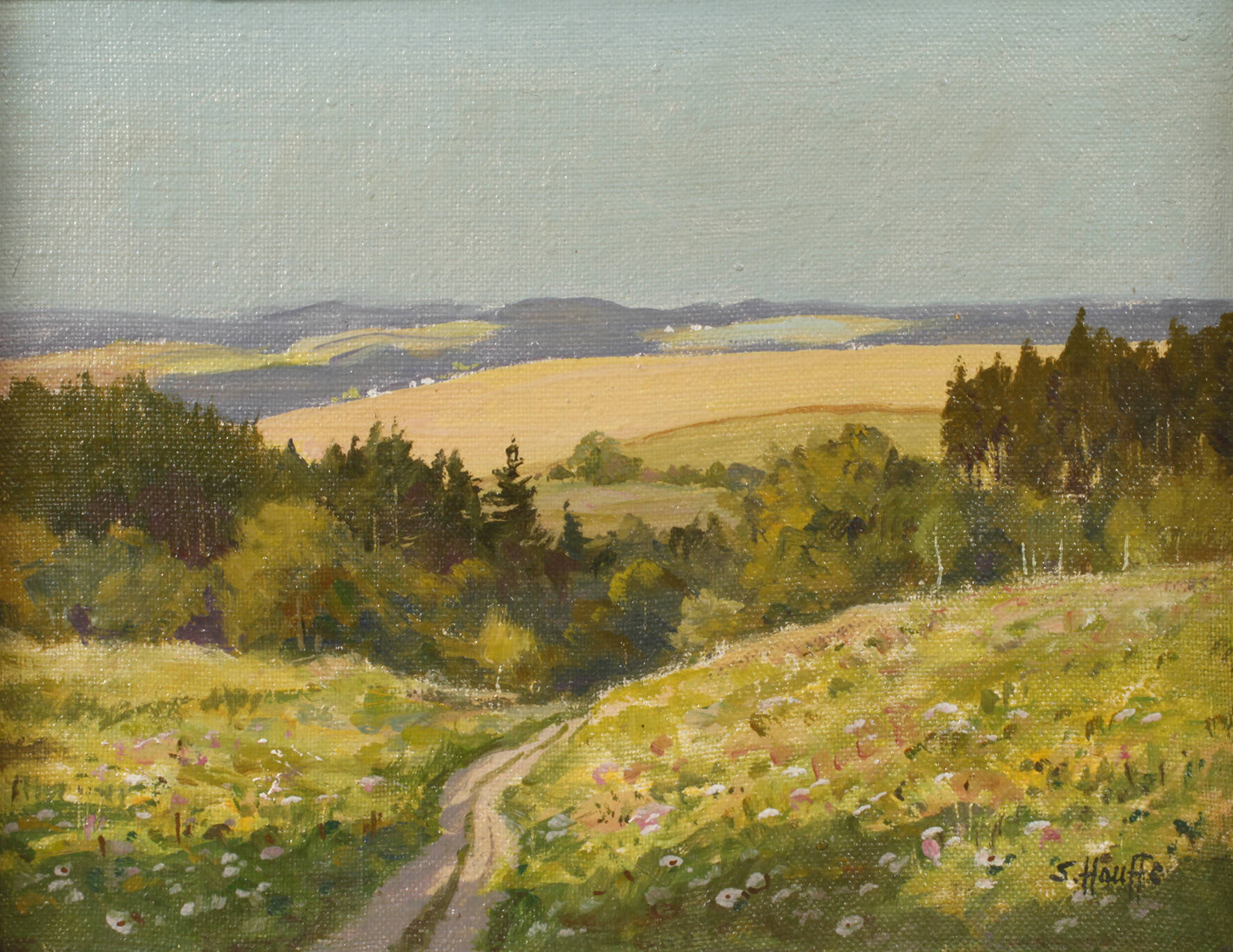 Siegfried Hauffe, Weg durch Sommerlandschaft