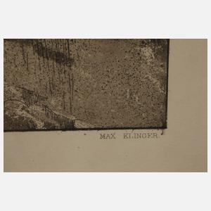 Professor Max Klinger "Die Chaussee"