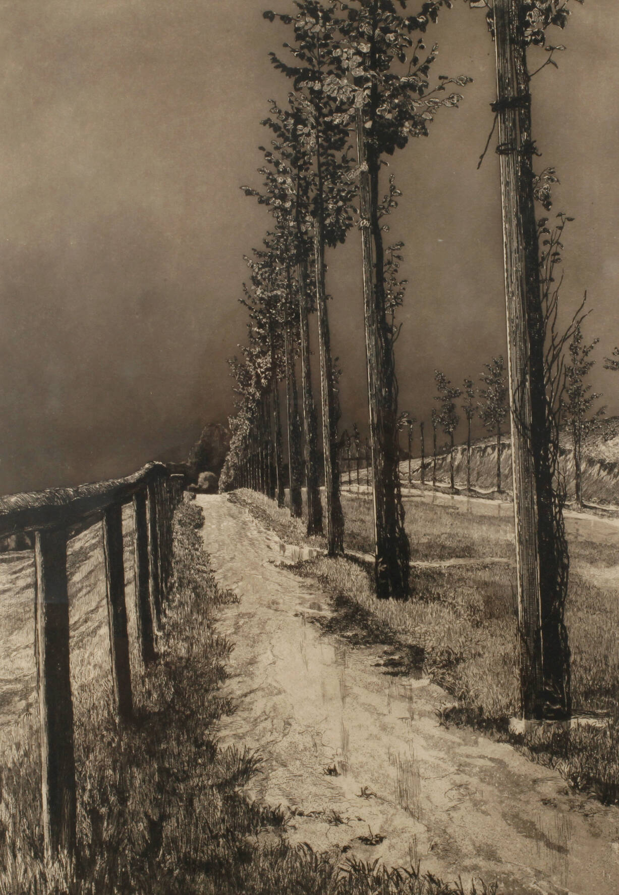 Professor Max Klinger "Die Chaussee"