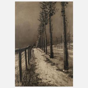 Professor Max Klinger "Die Chaussee"