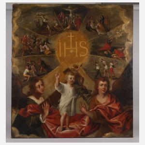 Andachtsbild der Huldigung des Namen Jesu